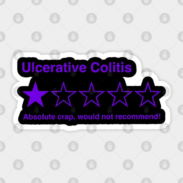 ULCERATIVE COLITIS 5 STAR REVIEW Sticker by CaitlynConnor